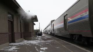 Calif. Zephyr in Ft. Morgan on 18FEB2025