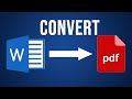 How to convert Word to PDF