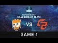 Happy Feet vs Fire Dragoon | ESL Hamburg 2017 Sea Qualifier | Bo3 | Game 1