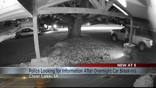 Clear Lake police seek public assistance after string of car break-ins