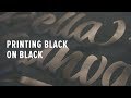 Black on Black Screen Printing — 4 ways to Printing Black Ink on a Black T shirt