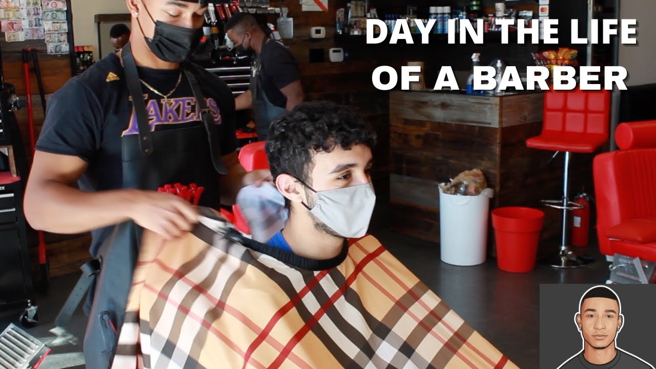 Day In The Life Of A Barber Barber Life Vlog 1 Youtube