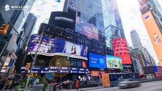 BIGO LIVE - Top Broadcasters are on the Times Square Billboard!