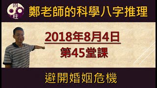 科學的八字推理 第45堂課:避開婚姻危機