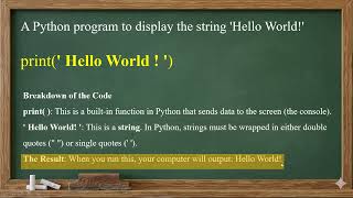 Python 5)A Python program to display the string ‘Hello world !’| By #softech_computer_academy_hassan
