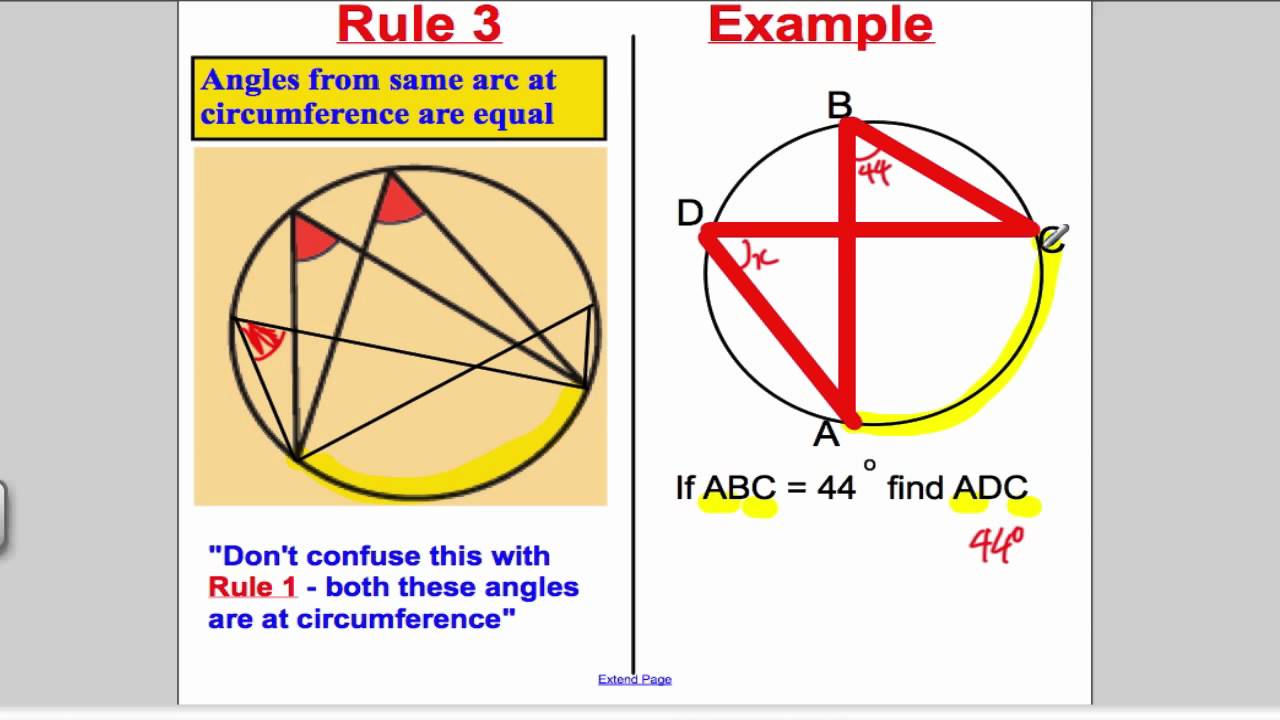 Circle Theorems - GCSE Maths Higher - YouTube