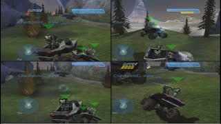 Halo CE 4-Player Split-Screen Co-Op Playthrough on Legendary (Xbox)