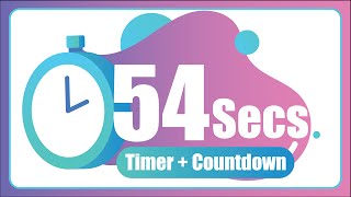 54 Seconds countdown Timer ⏱ with Alarm 🚨 (The Moments)
