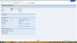 SAP MRP RUN SETUP AND CONCEPT