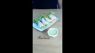 สลัดโรลอกไก่ฉีก เมนูอาหารคลีน ทำง่าย ๆ ทำขายก็เลิศ Shredded Chicken Salad Rolls | maetawan