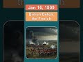 january 16 british defeat the french on this day shorts