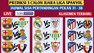 CATAT ! JADWAL SISA PERTANDINGAN BARCELONA - REAL MADRID - ATLETICO MADRID LIGA SPANYOL 2023