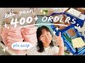 HOW I PACK ORDERS, CAT-SITTING, DISCUSSING HUSTLE CULTURE ☆ STUDIO VLOG