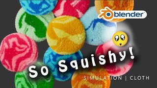 Blender - Making Colorful Squishy Fur Balls! | Soft Body Dynamics