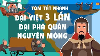 Tóm tắt nhanh Đại Việt 3 lần đại phá quân Nguyên Mông (1258 - 1288) | Kênh tóm tắt Lịch sử - EZ Sử