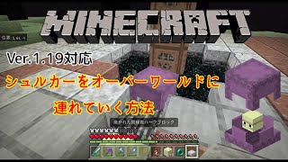 1.20対応【マイクラ統合版】シュルカーをオーバーワールドに連れてくる方法!!サバイバルでも可能!!【PE/PS4/Switch/Xbox/Win10】