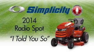 Simplicity 2014 "I Told You So" Radio Spot
