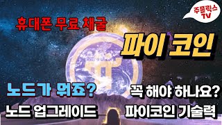 파이코인(휴대폰 무료 채굴) / 노드 업데이트 / 해야돼요? 노드가 뭔가요? 파이 네트워크 기술력 / 노드 숫자 / 블록체인