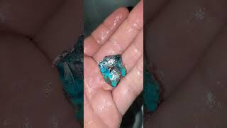 Beautiful blue chrysocolla with cuprite