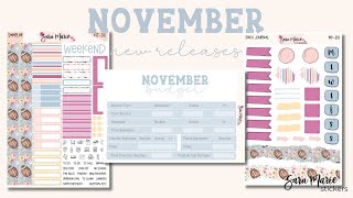 November 2024  NEW Releases | Sara Marie Stickers | Budget \u0026 Planning Stickers |