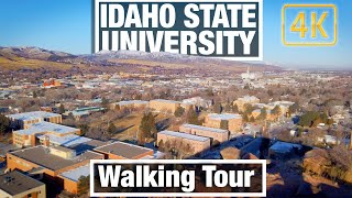 4K City Walks - Idaho State University Pocatello - Virtual Treadmill Scenery Walk and Travel