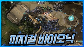 【스타2】 래더에서 만난 미국 탑급 프로토스 프로게이머?! 바이오닉 피지컬로 찍어눌러보겠습니다.