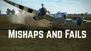 Epic Piloting Fails, Mishaps, and Crashes IL-2 Sturmovik BoS V5 Flight Simulator