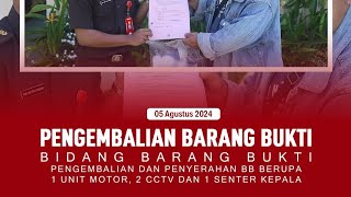 PENGEMBALIAN BARANG BUKTI CABJARI KARIMUN DI TANJUNG BATU