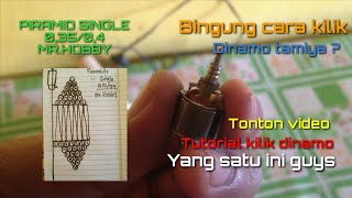 Tutorial menggulung dinamo tamiya , single piramide 0,35