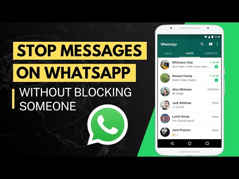 Dejar de recibir mensajes de WhatsApp sin bloquear a alguien (2 métodos)