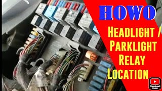 TRACK HOWO  troubleshoot fuse  headlight and repair wiring park light and stop light .