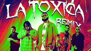 Farruko, Sech, Myke Towers, Jay Wheeler & Tempo - La Toxica (Remix) ( Lyric )