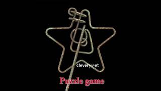 STAR-SHAPED METAL PUZZLE SOLVED