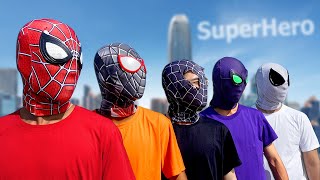 PRO 5 SUPERHERO TEAM || Hey Spider-Man , Go To Trainning Nerf Gun !!! ( Funny Ac
