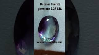 Bi color fluorite gemstone 7.35 CTS www.puritygems.etsy.com