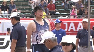 男子 砲丸投 決勝6位 第102回日本陸上競技選手権大会