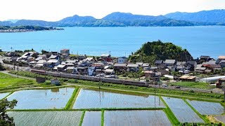 【絶景】あめつち試運転あり‼『中海と水田と列車と』揖屋～荒島間 (造山古墳群)