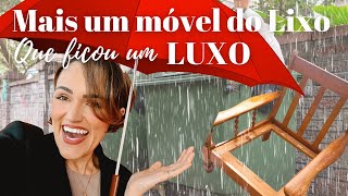 Estava abandonado na chuva! Um cadeirão MARAVILHOSO! Ficou digno de loja chique de decoração!