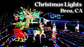 Christmas Lights in Brea Eagle Hills / Brea, CA / Candy Cane Lane