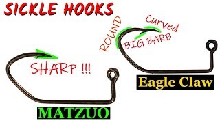 The Best Sickle Hook : Matzuo vs. Eagle Claw