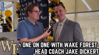 One on One with Wake Football Coach Jake Dickert