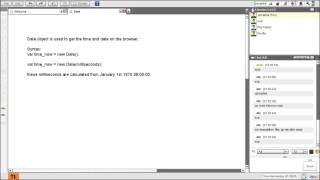 JavaScript Date and String Objects 1/16