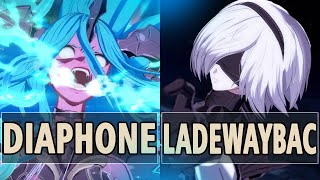 GBVSR:🔥Diaphone (Versusia) Vs Ladewaybac (2B)🔥| High Level Gameplay.