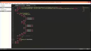 jquery datatables plugin installation and first time
