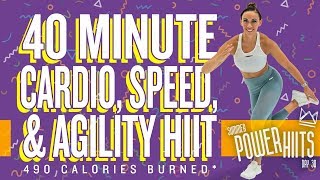 40 Minute Cardio Speed and Agility HIIT Workout 🔥Burn 490 Calories!* 🔥Sydney Cummings