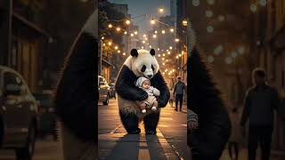 Beautiful Panda Protect Children || #animals #mother #trending #shorts #shortsfeed #panda #cute #yt