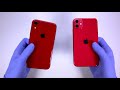 iphone 11 vs iphone xr red editions unboxing asmr