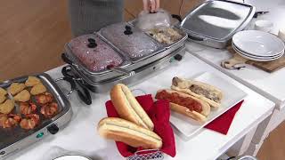Cook's Essentials 3-Tray Buffet Server & Warming Tray on QVC