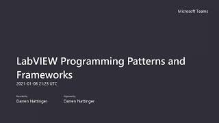 Understanding LabVIEW Programming Patterns and Frameworks