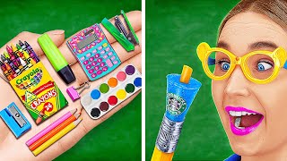 GENIUS SCHOOL SUPPLIES DIY THAT WILL SAVE YOUR LIFE 🚀🎒 Crafts Ideas for Kids & Parents by 123 GO!